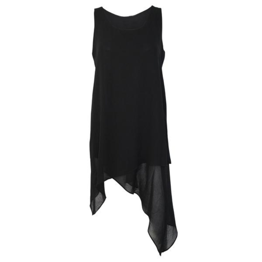 Asymmetrical Hem Chiffon Dress NWT